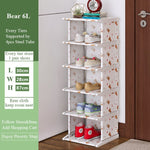 Multi-Layer Shoe Rack Vertical Dustproof Shoe Cabinet Assembled Shelf Furniture Home Standing Saving Space Shoes Organizer