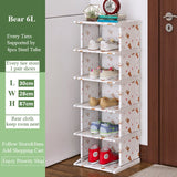 Multi-Layer Shoe Rack Vertical Dustproof Shoe Cabinet Assembled Shelf Furniture Home Standing Saving Space Shoes Organizer