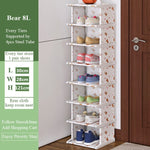 Multi-Layer Shoe Rack Vertical Dustproof Shoe Cabinet Assembled Shelf Furniture Home Standing Saving Space Shoes Organizer