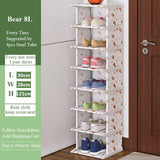 Multi-Layer Shoe Rack Vertical Dustproof Shoe Cabinet Assembled Shelf Furniture Home Standing Saving Space Shoes Organizer