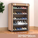 Non-woven Fabric Storage Shoe Rack Hallway Cabinet Organizer Holder 4/5/6 Layers Assemble Shoes Shelf DIY Home Furniture
