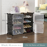 Simple Multilayer Modular Shoe Cabinet Easy Assembly Boots Shoes Storage Organizer Home Space Saving Closet Plastic Shoe Rack