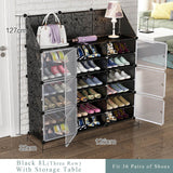 Simple Multilayer Modular Shoe Cabinet Easy Assembly Boots Shoes Storage Organizer Home Space Saving Closet Plastic Shoe Rack