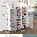 Simple Multilayer Modular Shoe Cabinet Easy Assembly Boots Shoes Storage Organizer Home Space Saving Closet Plastic Shoe Rack