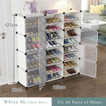 Simple Multilayer Modular Shoe Cabinet Easy Assembly Boots Shoes Storage Organizer Home Space Saving Closet Plastic Shoe Rack