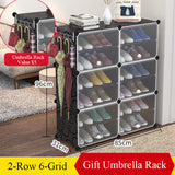 Multilayer Plastic Shoe Cabinet Dustproof Shoes Storage Organizer Modular Closet for Shoes Home Space-saving Shoe Rack with Door