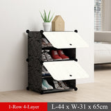 Fashoin Modular Shoe Cabinet Standing Dustproof Storage Closet Organizer Detachable Home Organizer Holder Shoe Rack with Door