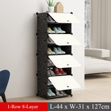 Fashoin Modular Shoe Cabinet Standing Dustproof Storage Closet Organizer Detachable Home Organizer Holder Shoe Rack with Door