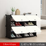 Fashoin Modular Shoe Cabinet Standing Dustproof Storage Closet Organizer Detachable Home Organizer Holder Shoe Rack with Door