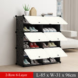 Fashoin Modular Shoe Cabinet Standing Dustproof Storage Closet Organizer Detachable Home Organizer Holder Shoe Rack with Door