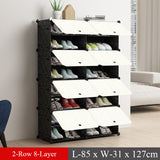 Fashoin Modular Shoe Cabinet Standing Dustproof Storage Closet Organizer Detachable Home Organizer Holder Shoe Rack with Door