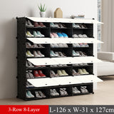 Fashoin Modular Shoe Cabinet Standing Dustproof Storage Closet Organizer Detachable Home Organizer Holder Shoe Rack with Door