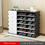 Plastic Modular Shoe Cabinet Shoes Rack Hallway Bedroom Shoe Rack Organizer Holder Assemble Footwear Shoes Shelf DIY Storage